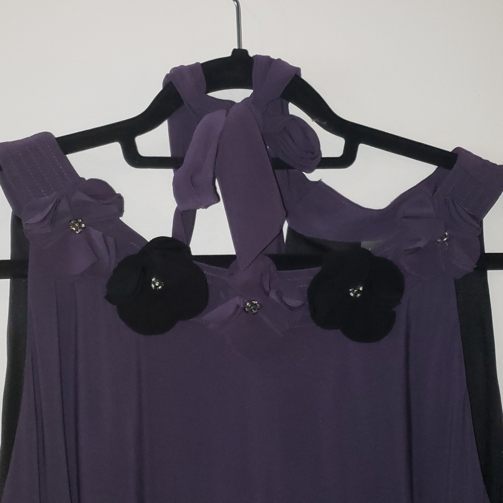 Purple Flower Dress - Picture 2 of 4